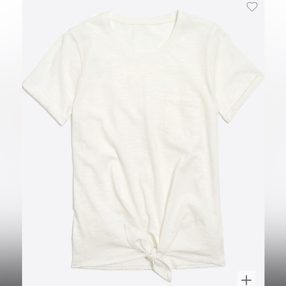 J. Crew Tie-Waisted Pocket Tee in Navy Size XS - Picture 7 of 7